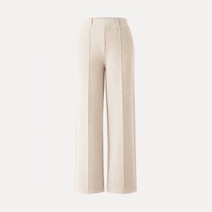 OGL FuzzLuxe High Waisted Straight Leg Pull On Pant
Heather Beige Large Petite